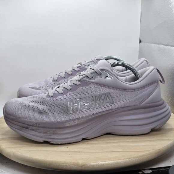 Mens Size 11 D - Hoka One One Bondi 8 WIDE Lavender Great Condition Sneakers - Picture 1 of 9